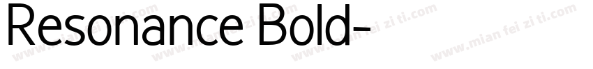 Resonance Bold字体转换